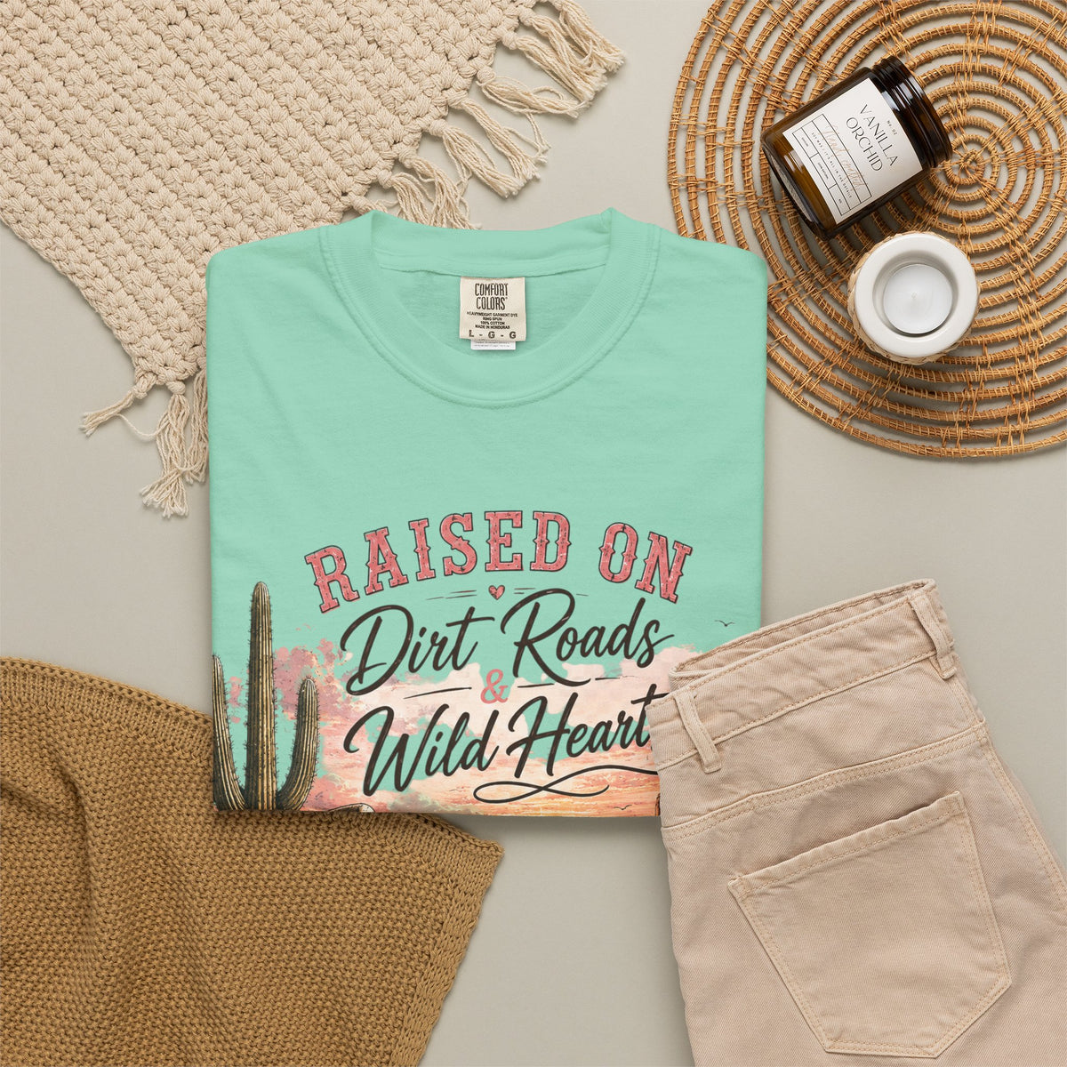 Raised on Dirt Roads Wild Hearts T-Shirt