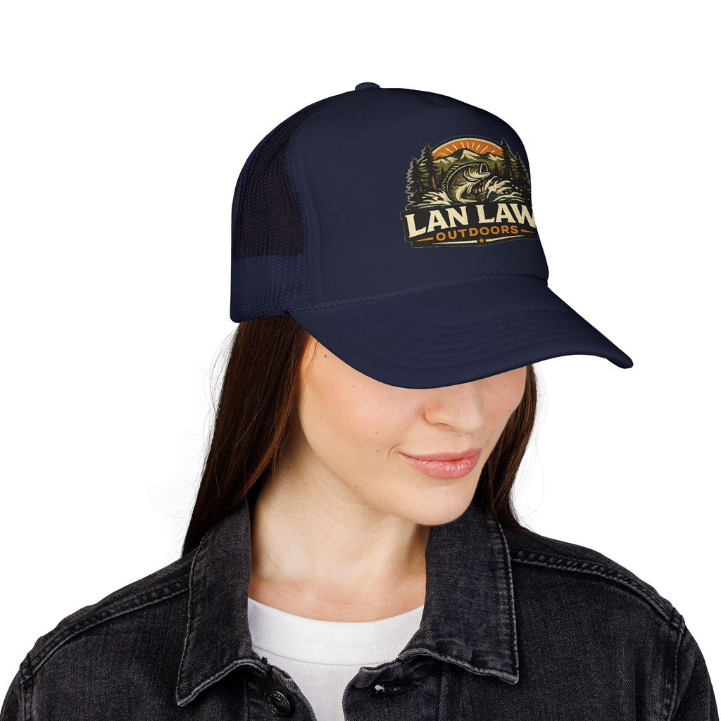 Vintage Fishing Logo Trucker Hat