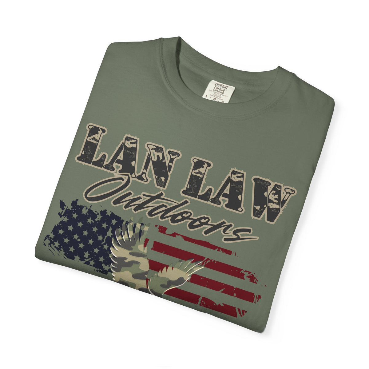 American Flag & Camo Eagle Tee