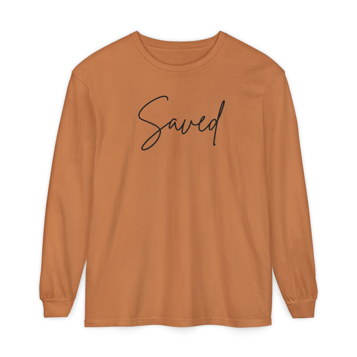 Saved Script Long Sleeve Tee