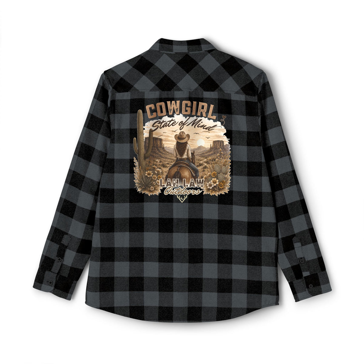 Cowgirl State of Mind Plaid Flannel Shirt