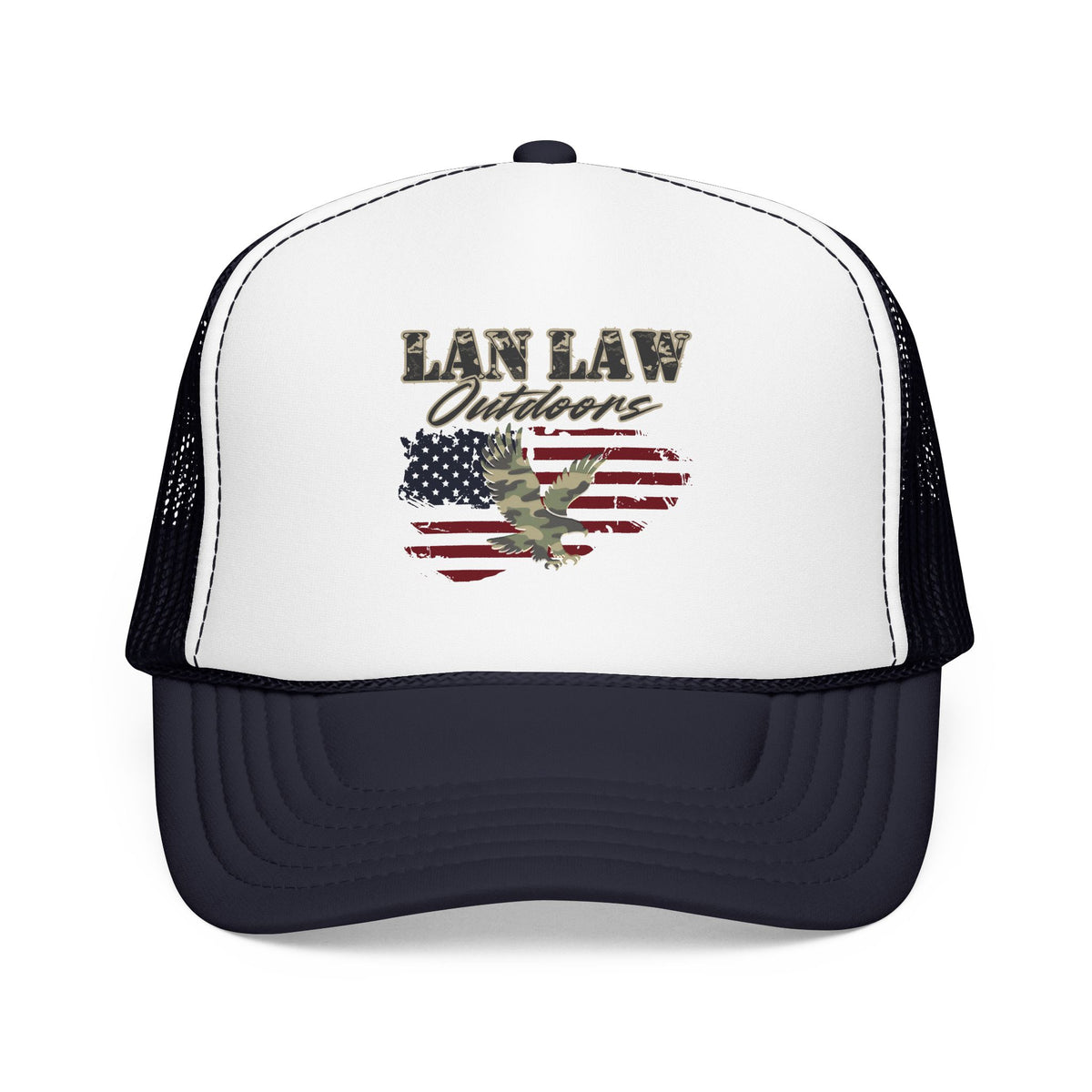 American Flag Eagle Trucker Hat