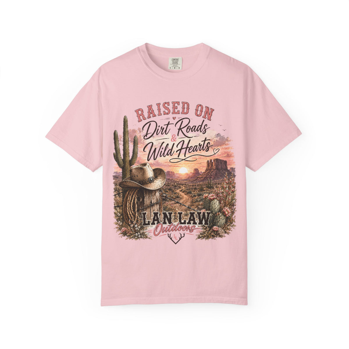 Raised on Dirt Roads Wild Hearts T-Shirt