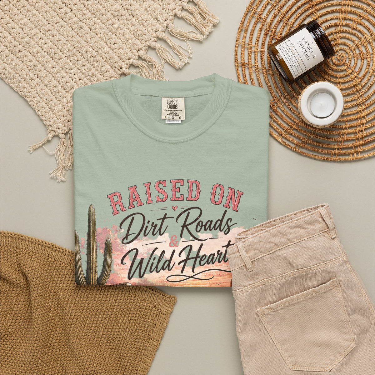 Raised on Dirt Roads Wild Hearts T-Shirt