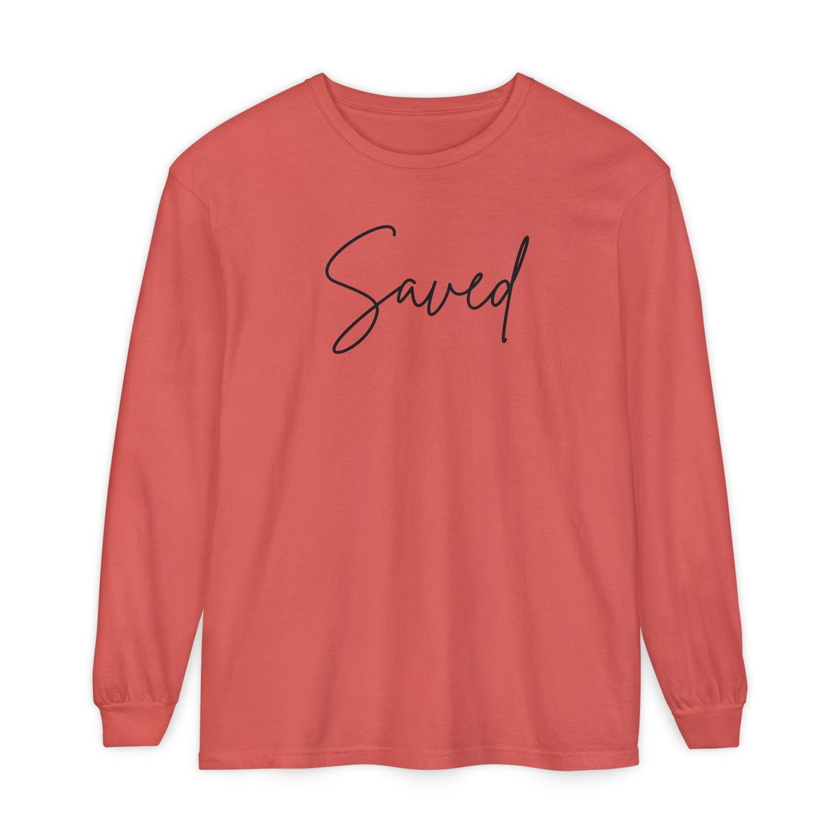 Saved Script Long Sleeve Tee