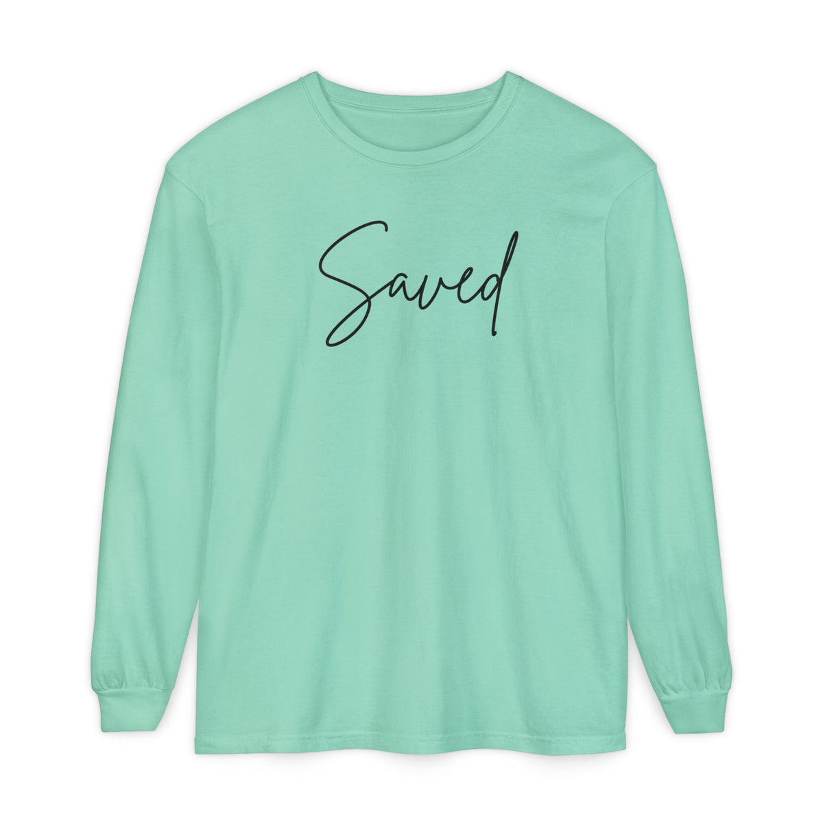 Saved Script Long Sleeve Tee