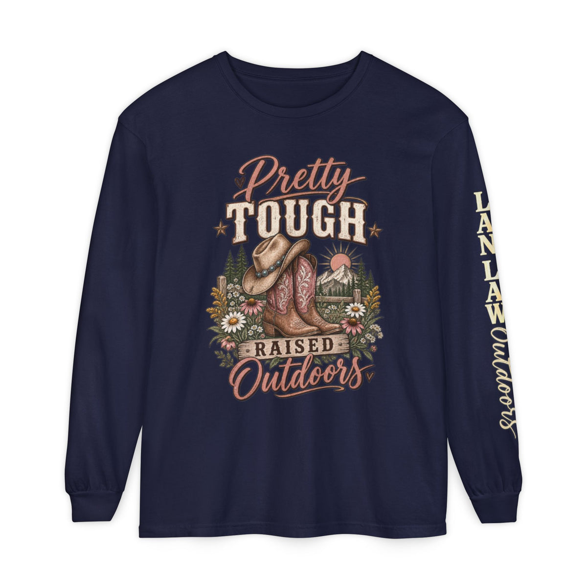 Pretty Tough Raised Outdoors Long Sleeve Tee