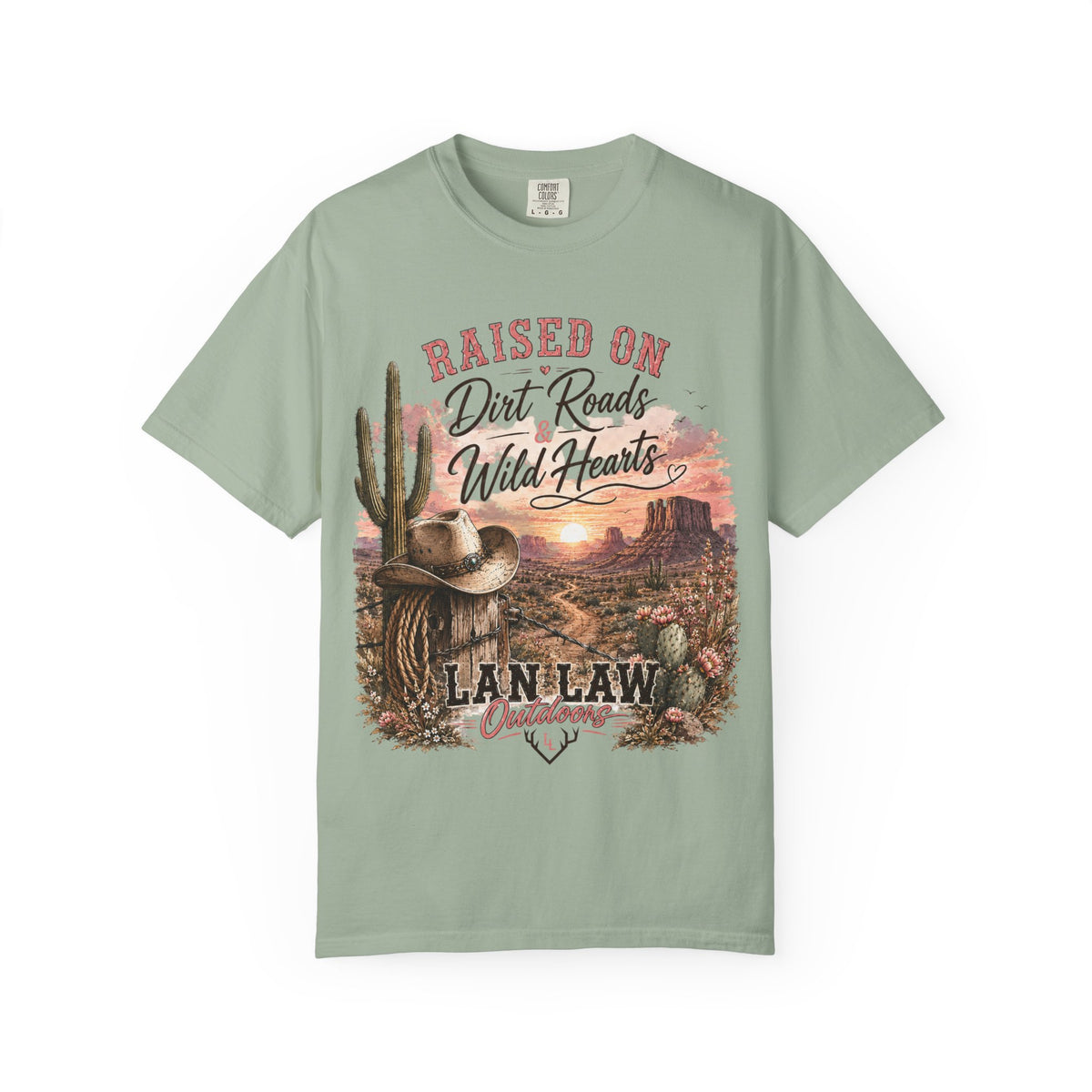 Raised on Dirt Roads Wild Hearts T-Shirt