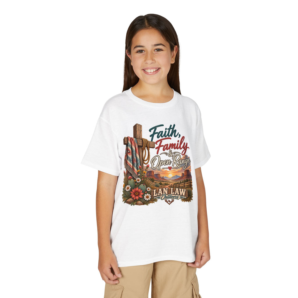 Faith, Family, Open Range Youth T-Shirt