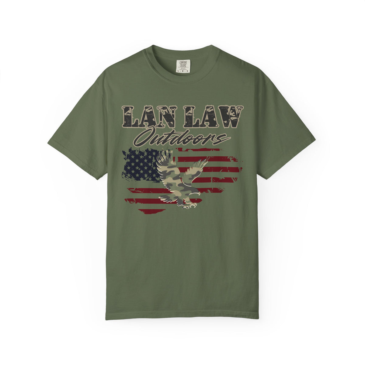 American Flag & Camo Eagle Tee