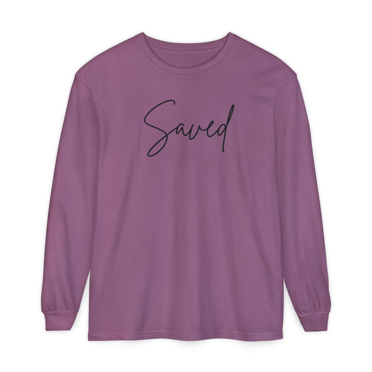 Saved Script Long Sleeve Tee