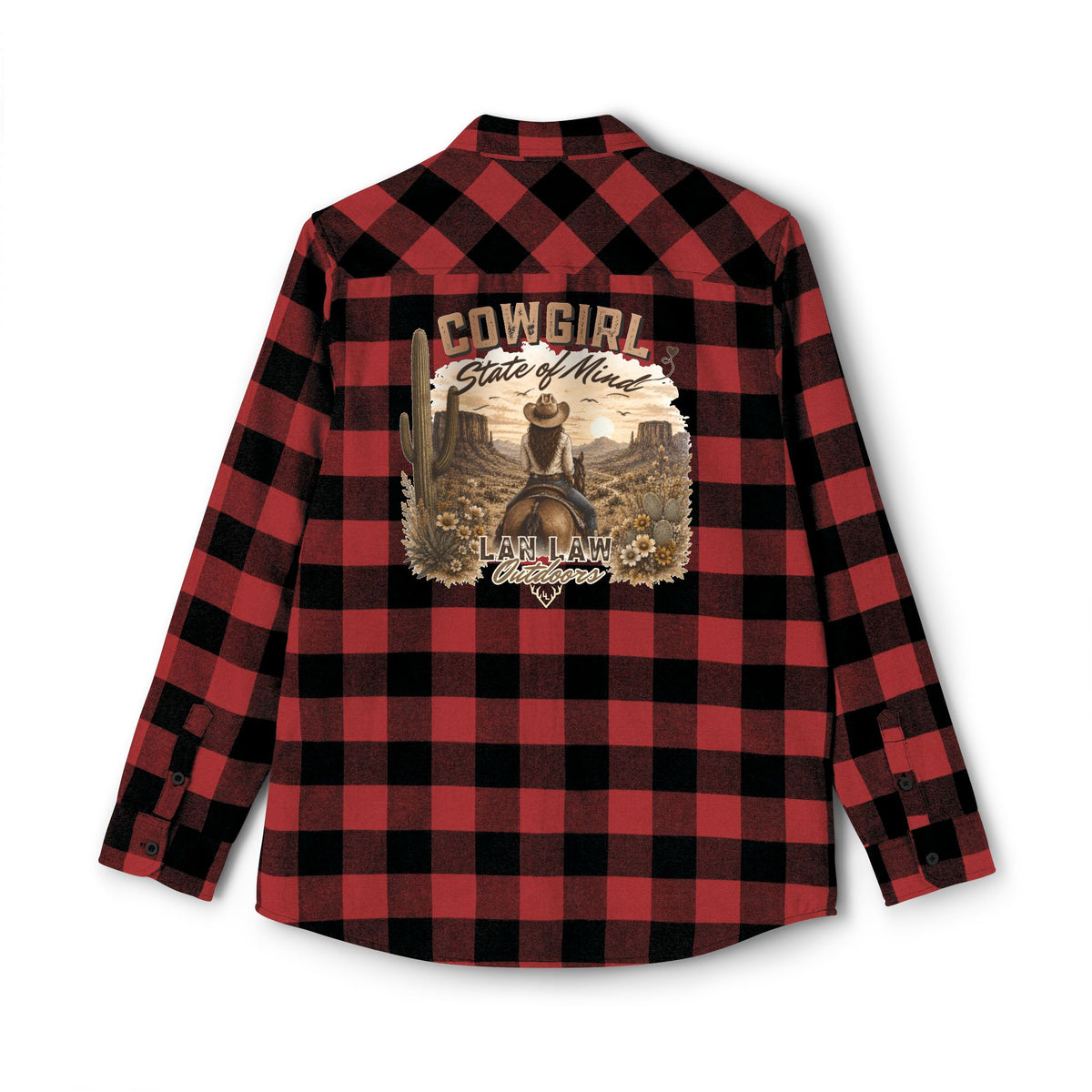 Cowgirl State of Mind Plaid Flannel Shirt