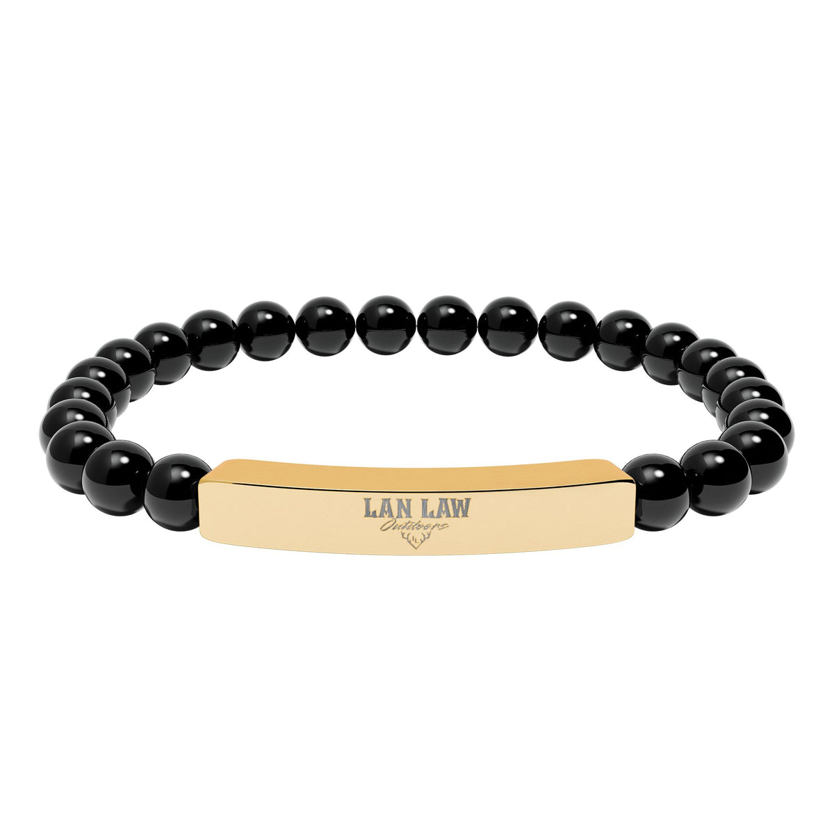 Natural Stone Bead Bracelet LLO Bar