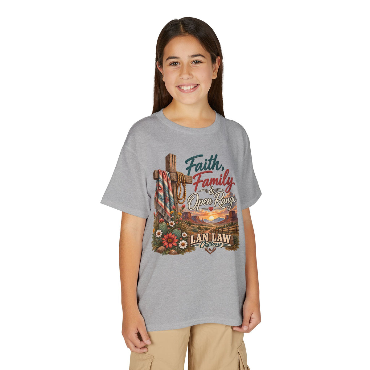 Faith, Family, Open Range Youth T-Shirt