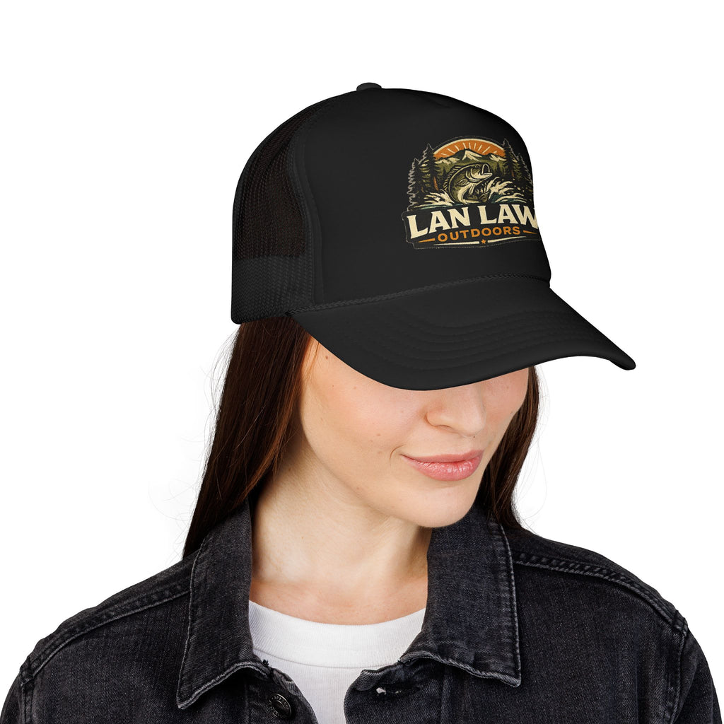 Vintage Fishing Logo Trucker Hat