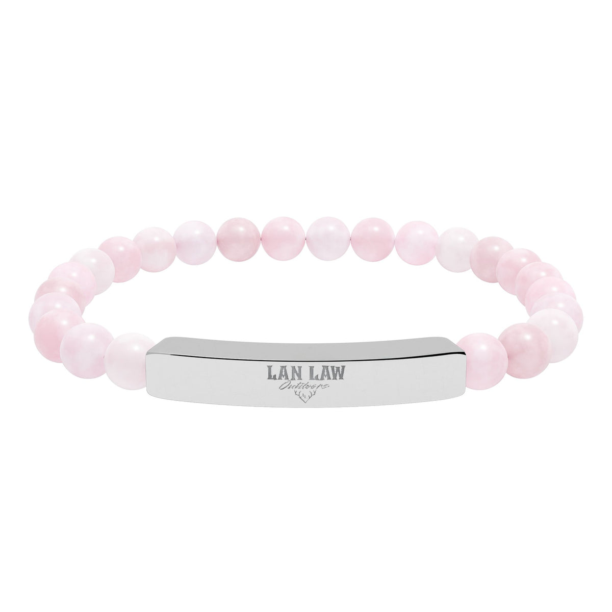 Natural Stone Bead Bracelet LLO Bar