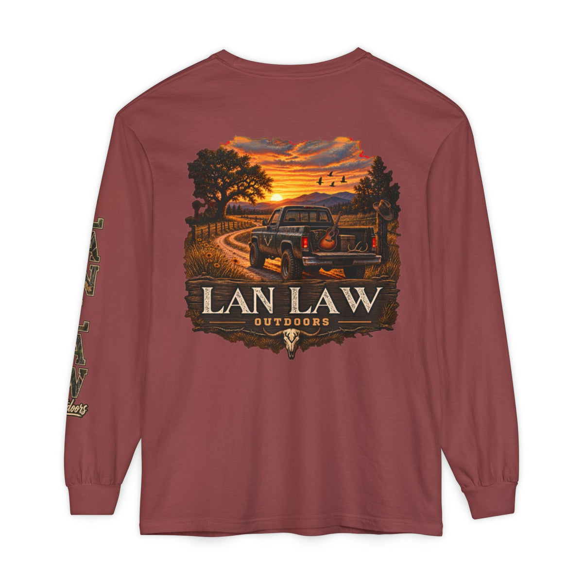 Sunset Truck Long Sleeve Tee
