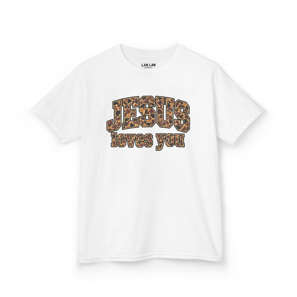 “Jesus Loves You” Camo Tee