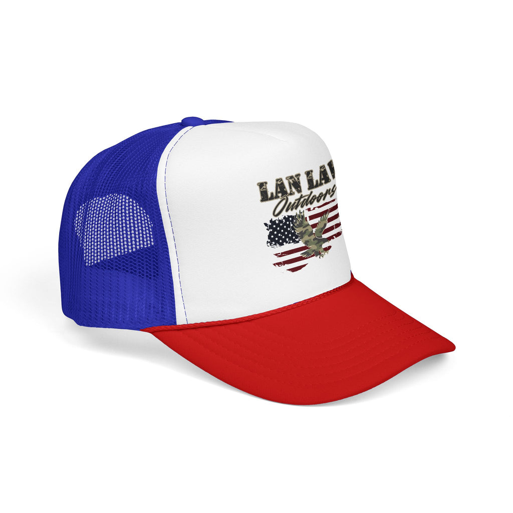 American Flag Eagle Trucker Hat