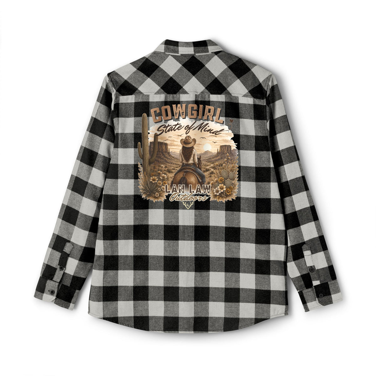 Cowgirl State of Mind Plaid Flannel Shirt