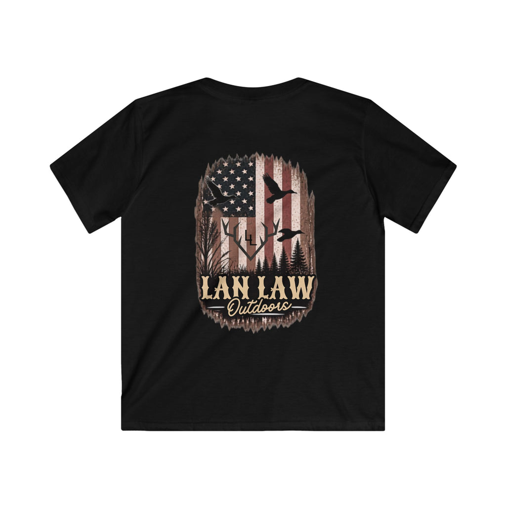 Camo American Flag Hunting Tee