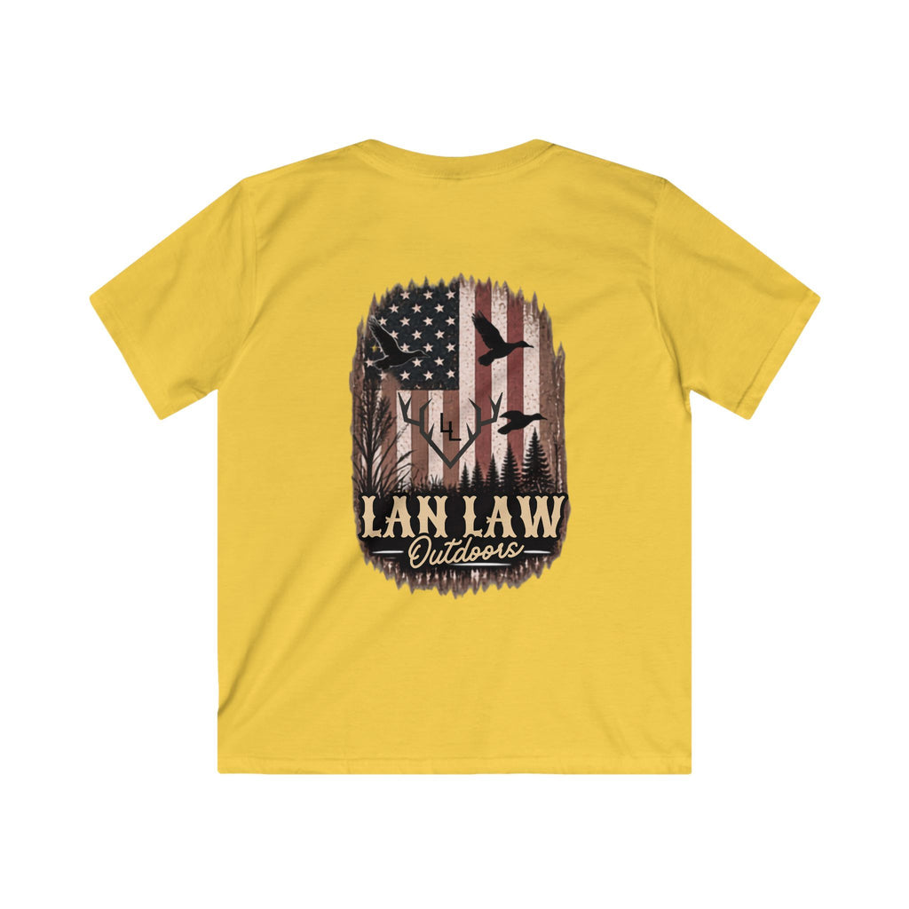 Camo American Flag Hunting Tee