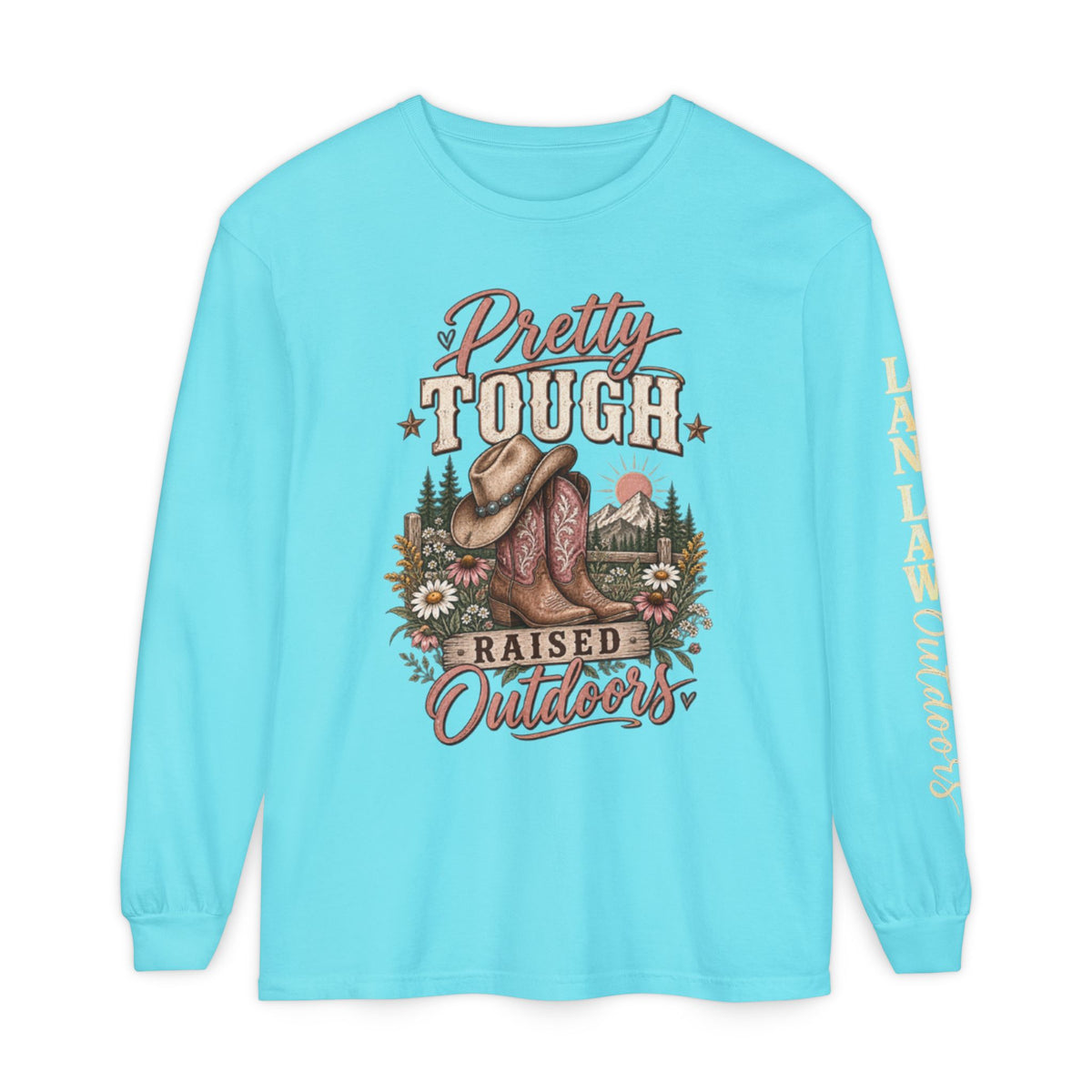 Pretty Tough Raised Outdoors Long Sleeve Tee