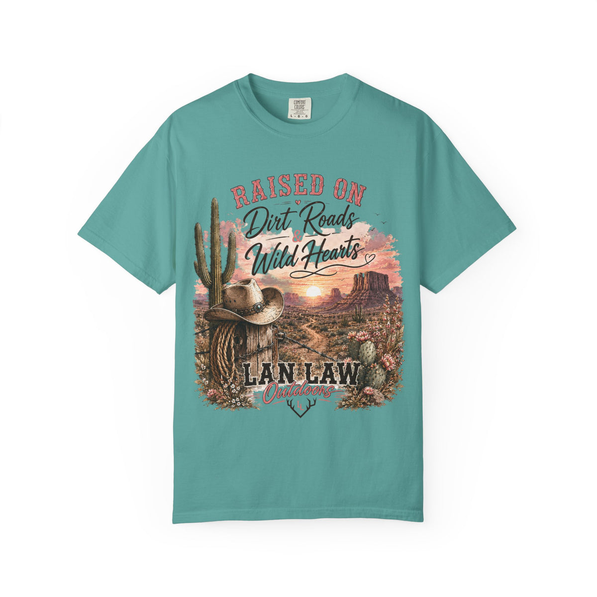 Raised on Dirt Roads Wild Hearts T-Shirt
