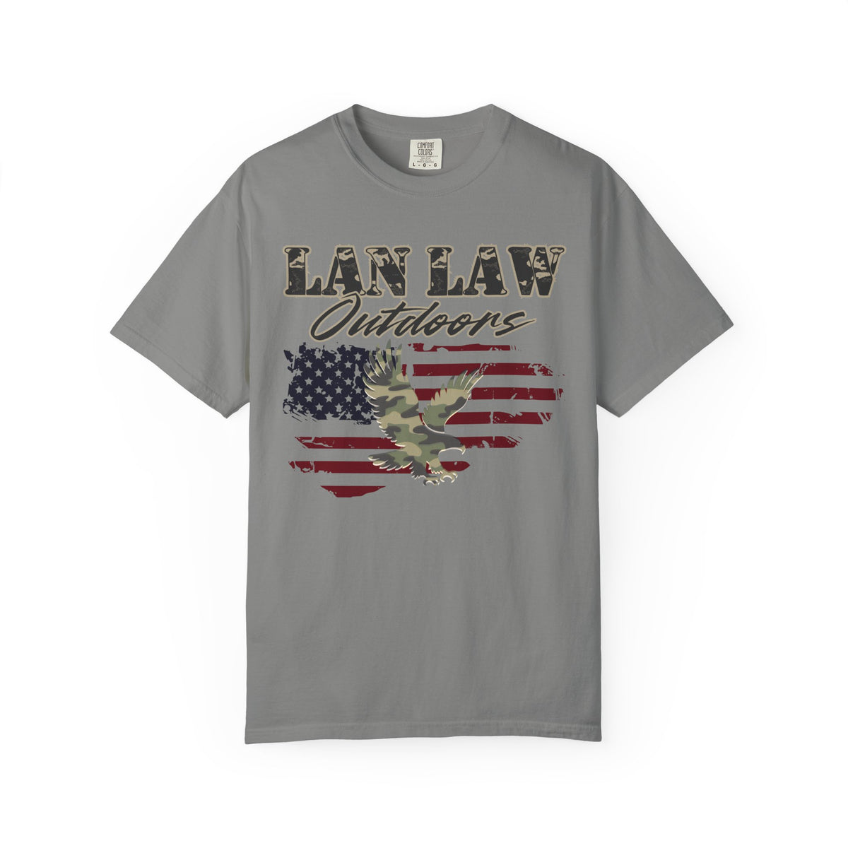 American Flag & Camo Eagle Tee