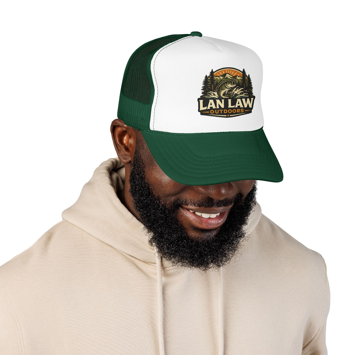 Vintage Fishing Logo Trucker Hat