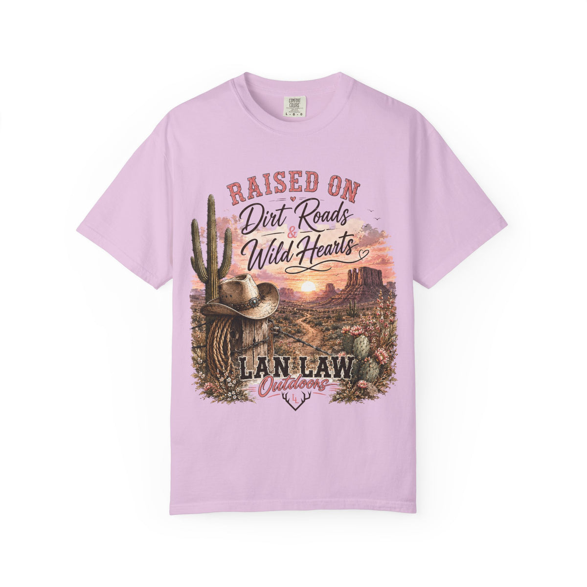Raised on Dirt Roads Wild Hearts T-Shirt