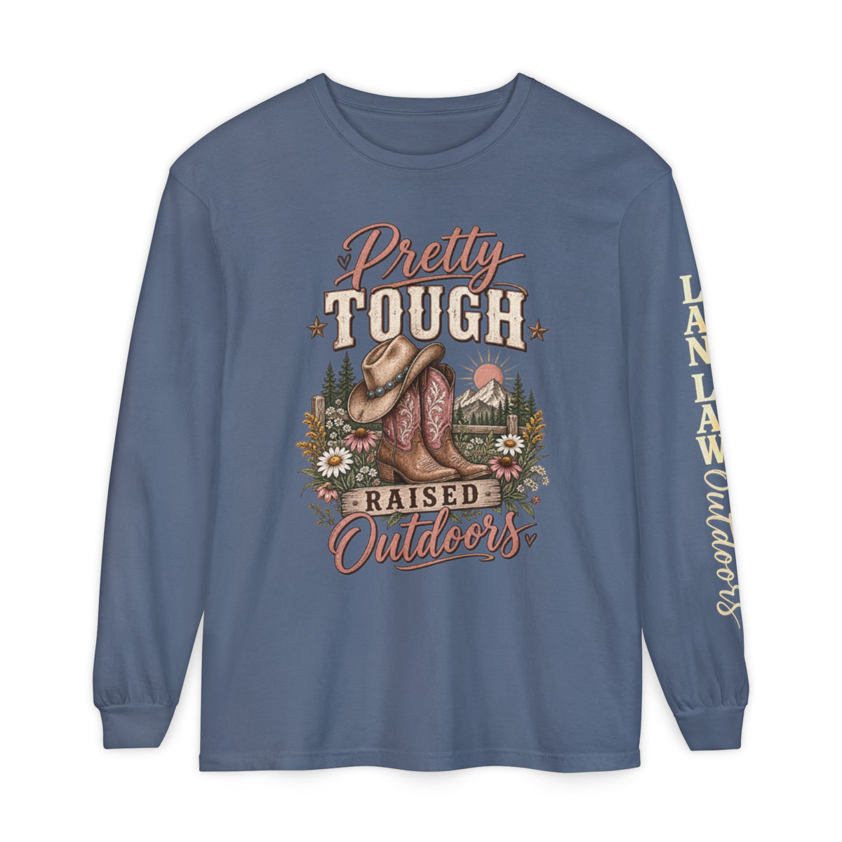 Pretty Tough Raised Outdoors Long Sleeve Tee