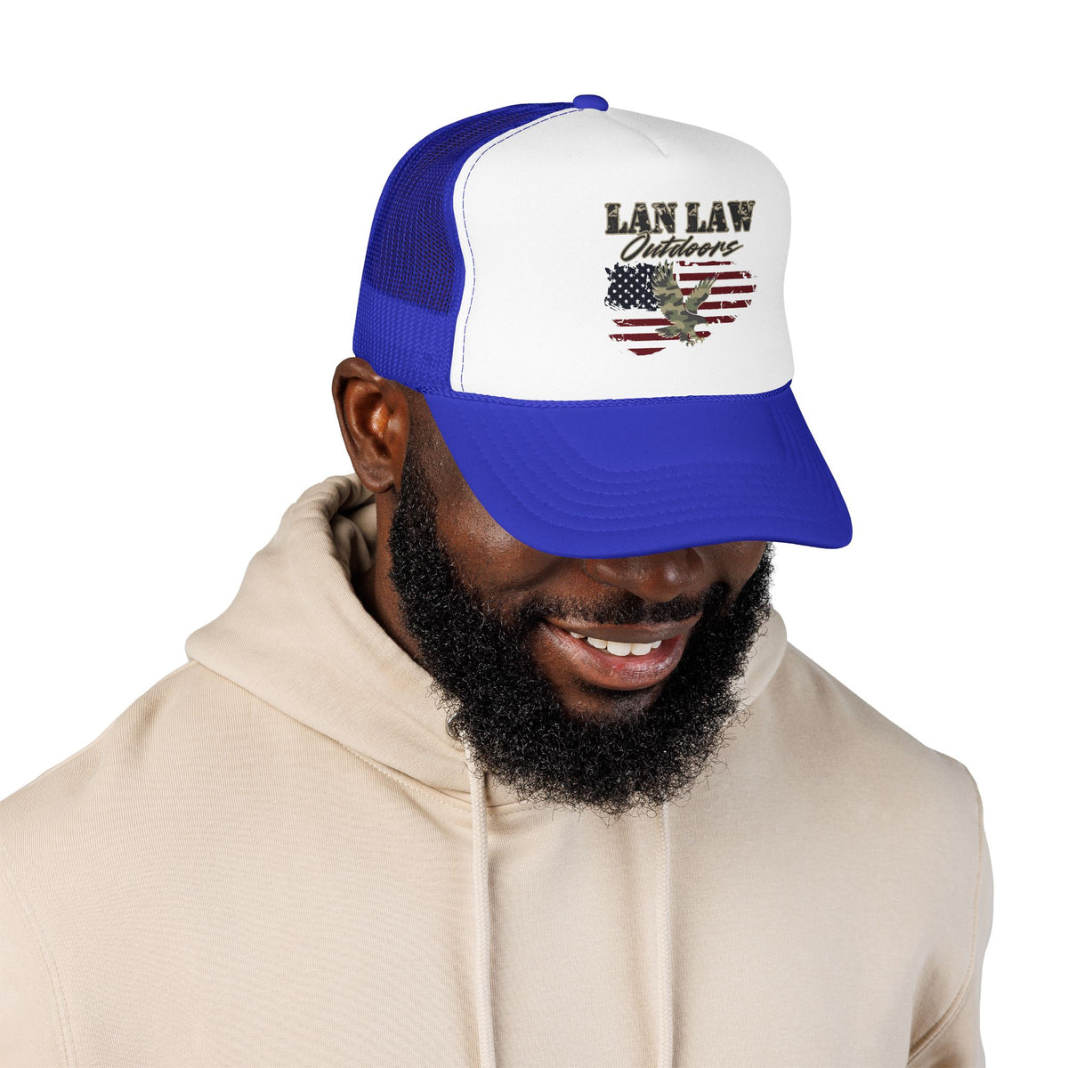 American Flag Eagle Trucker Hat