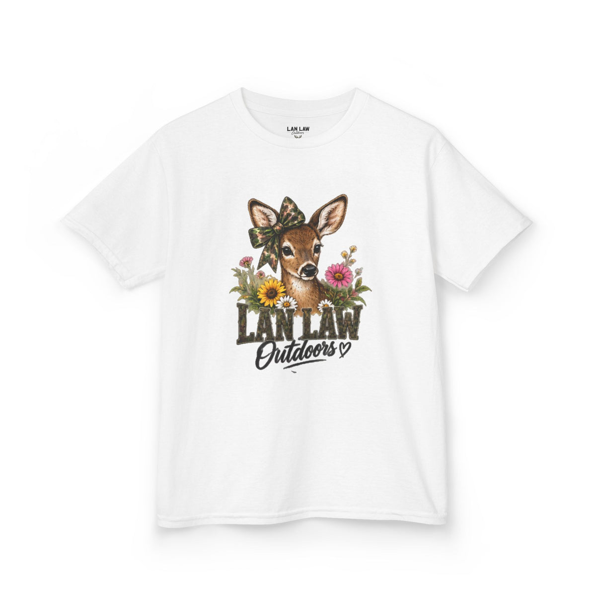Deer Floral Graphic Shirt