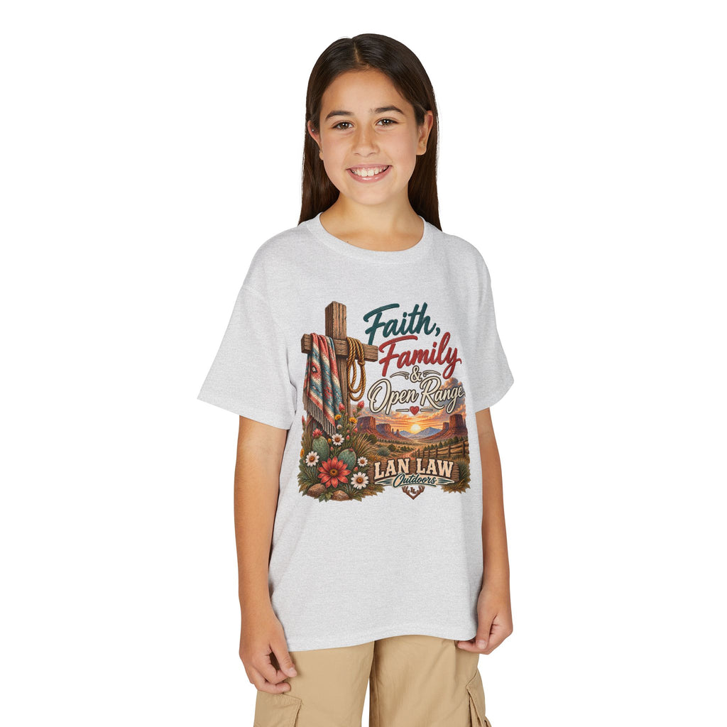 Faith, Family, Open Range Youth T-Shirt