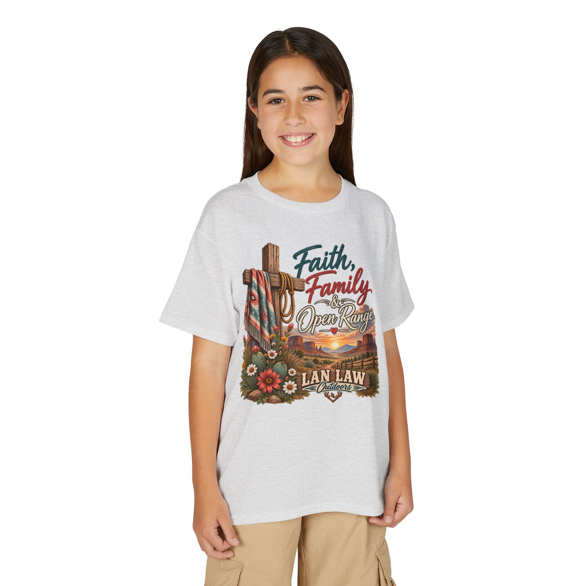 Faith, Family, Open Range Youth T-Shirt