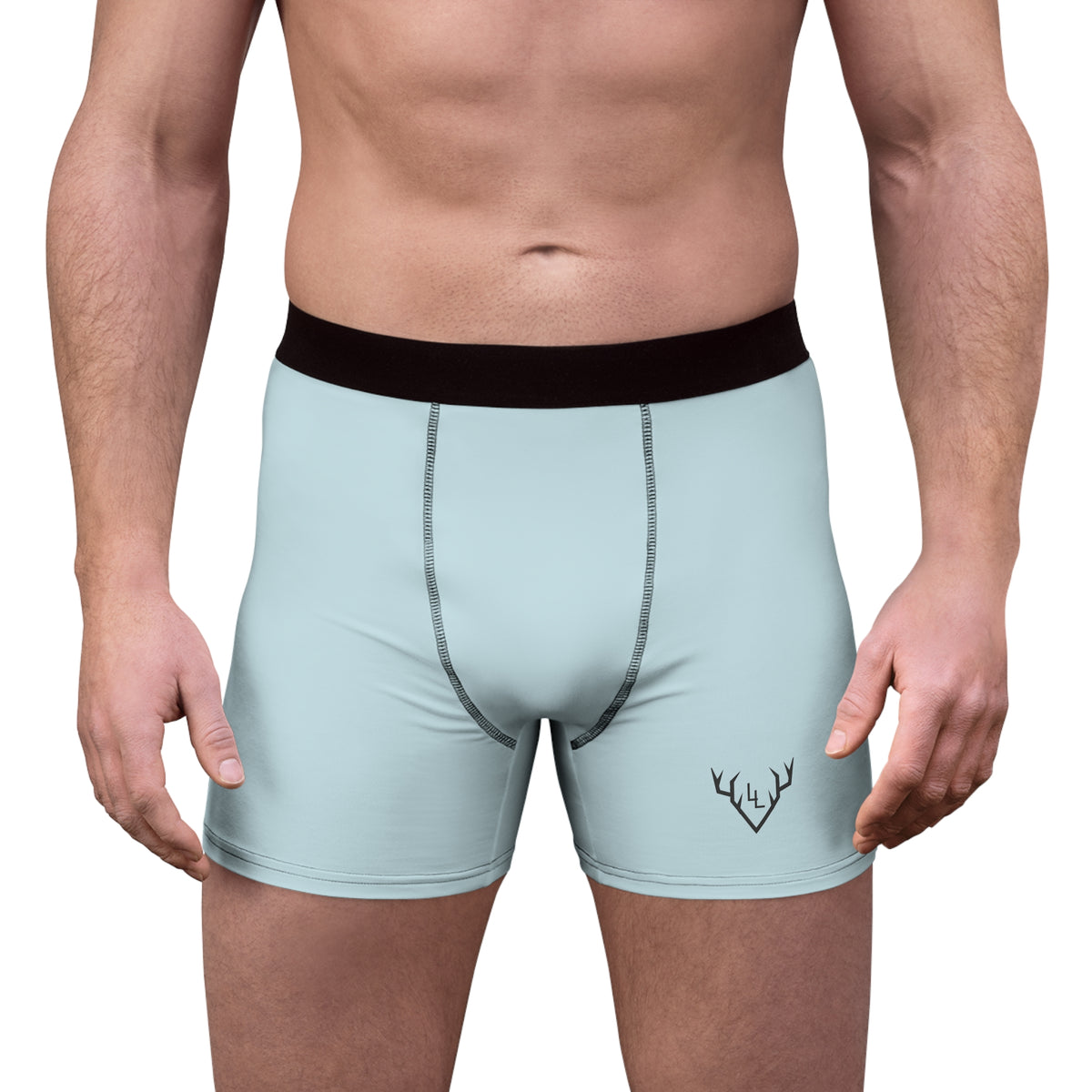 Light Blue Custom Logo Underwear