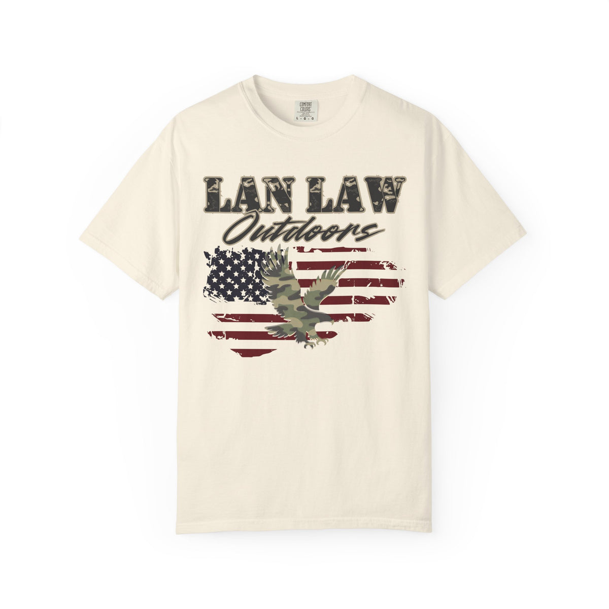 American Flag & Camo Eagle Tee