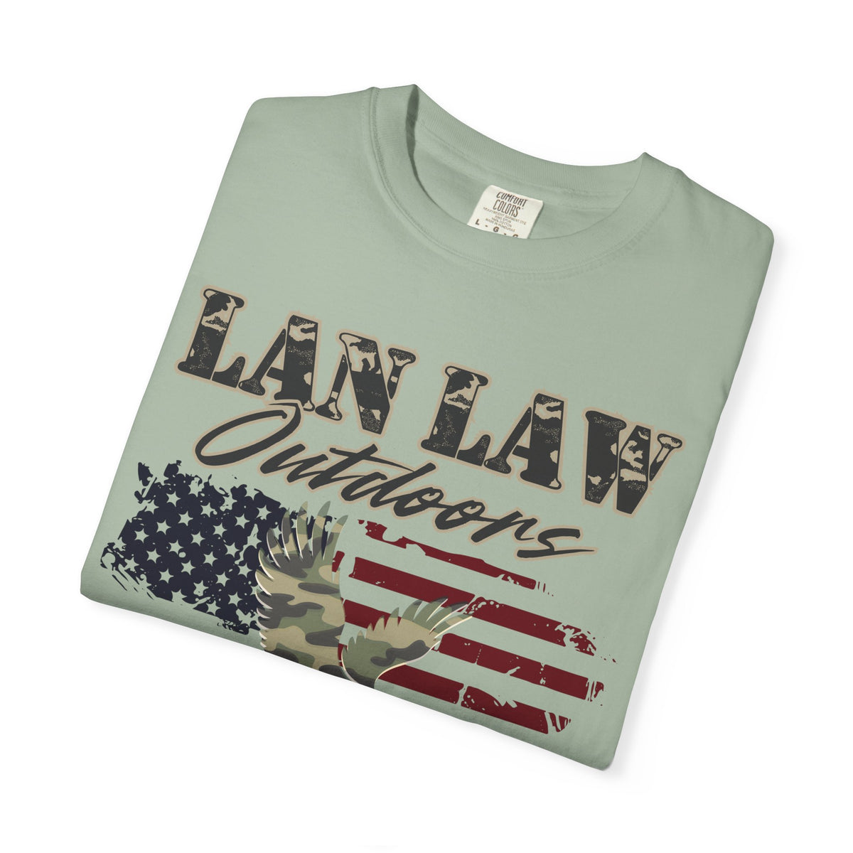 American Flag & Camo Eagle Tee