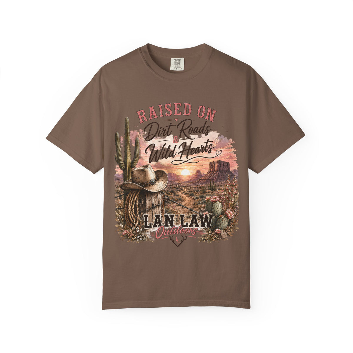 Raised on Dirt Roads Wild Hearts T-Shirt