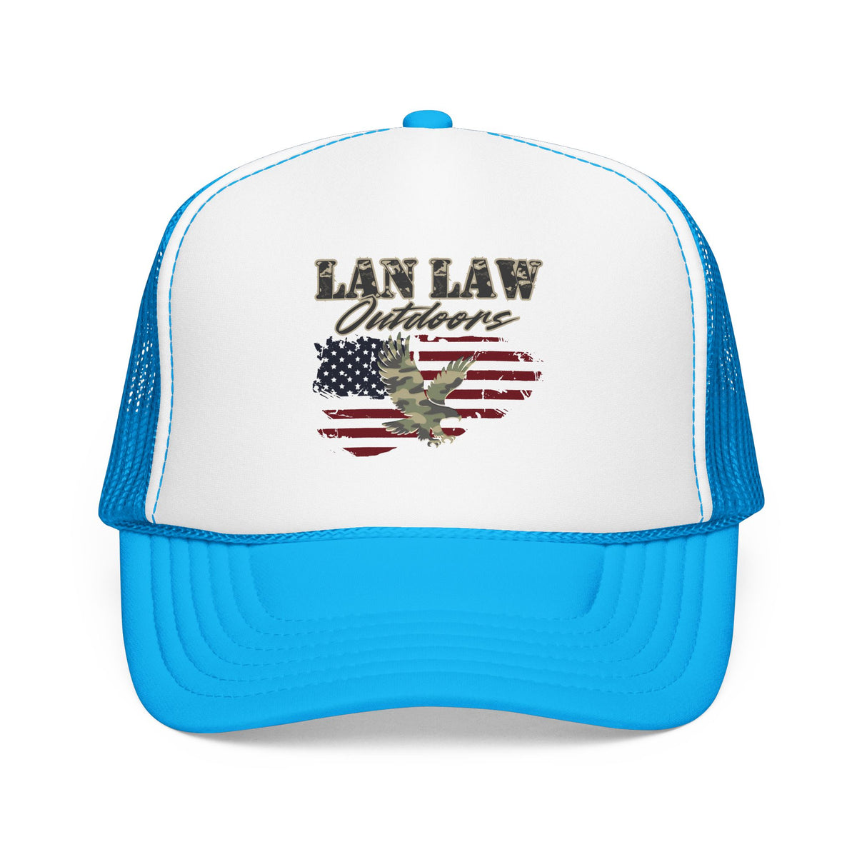 American Flag Eagle Trucker Hat
