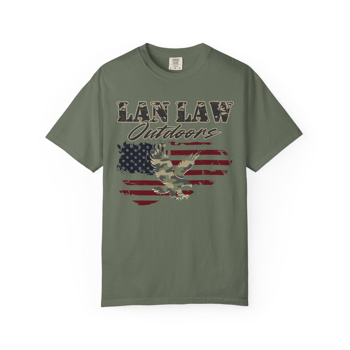 American Flag & Camo Eagle Tee