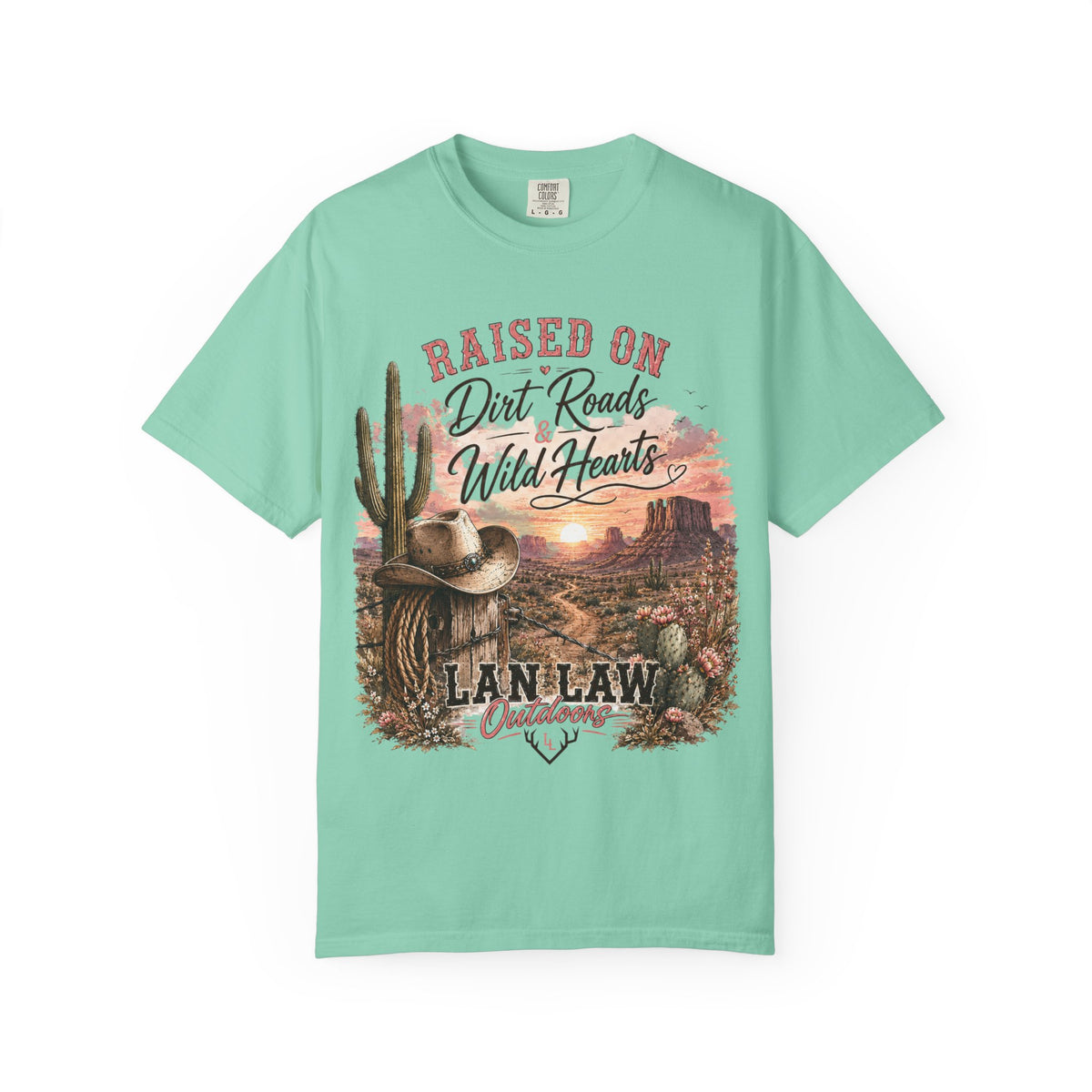 Raised on Dirt Roads Wild Hearts T-Shirt
