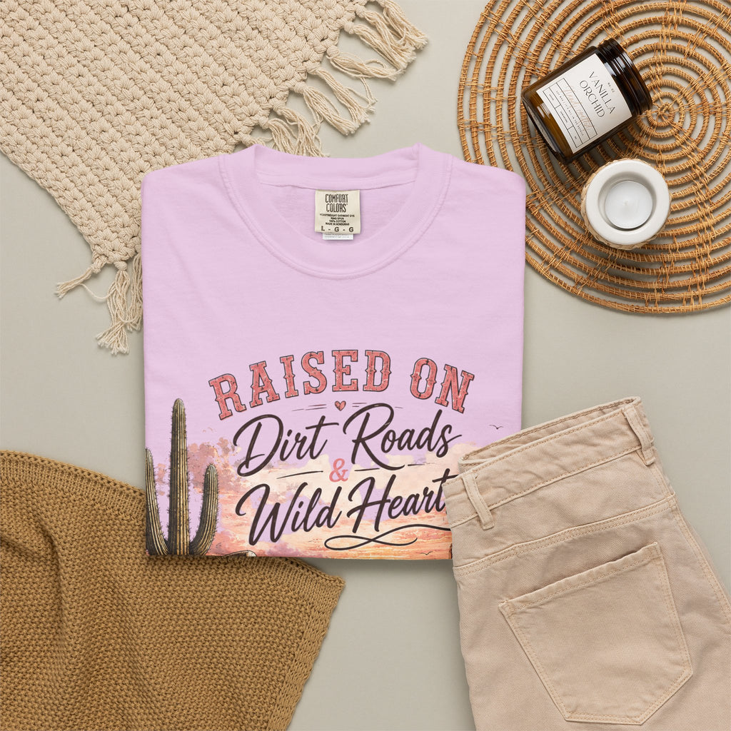 Raised on Dirt Roads Wild Hearts T-Shirt