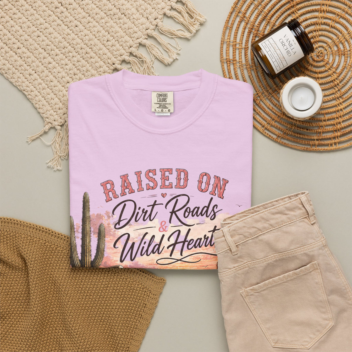 Raised on Dirt Roads Wild Hearts T-Shirt