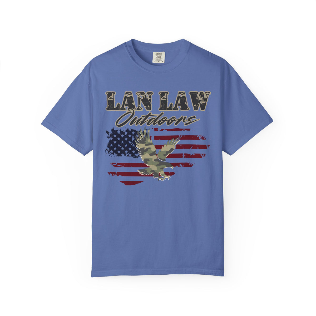 American Flag & Camo Eagle Tee
