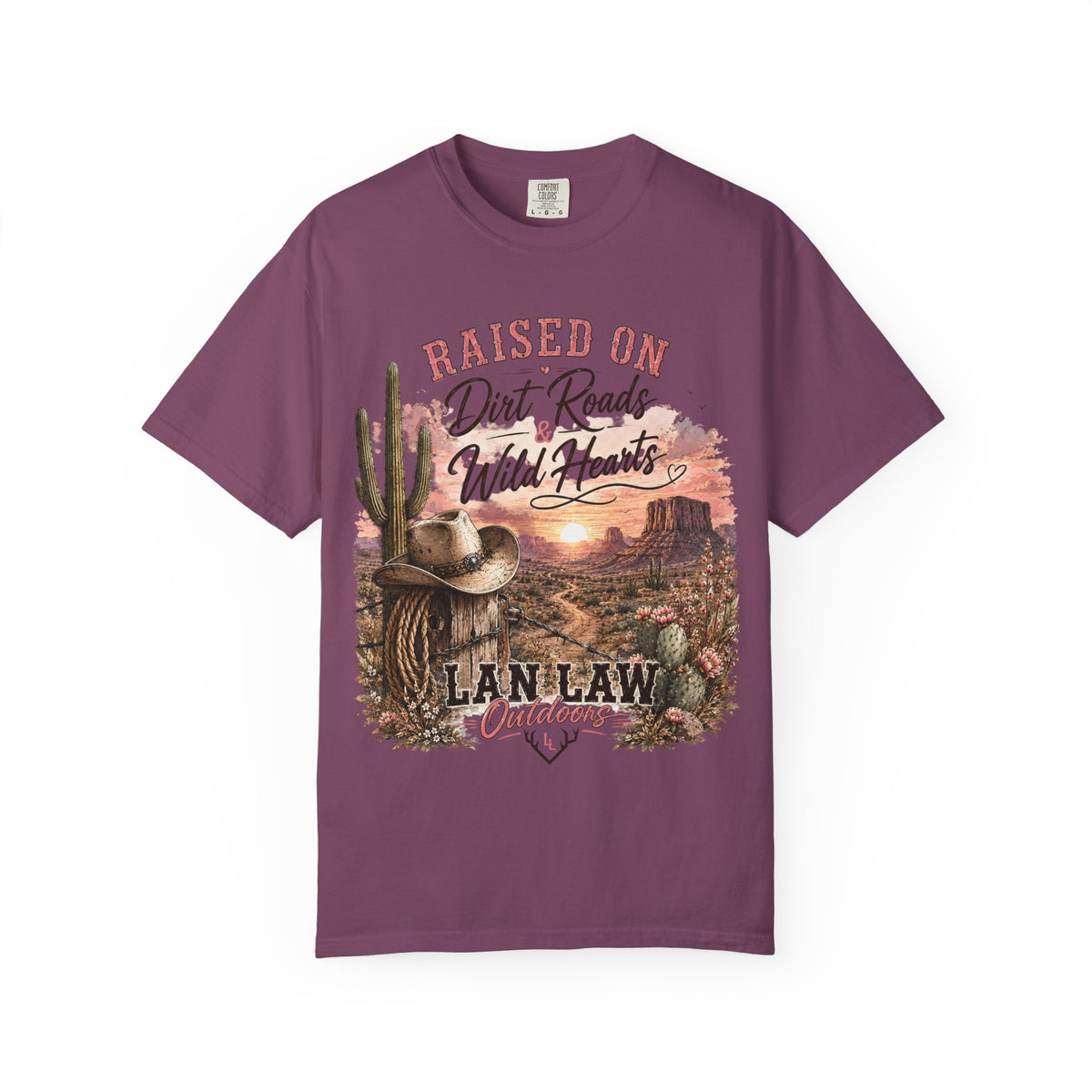 Raised on Dirt Roads Wild Hearts T-Shirt