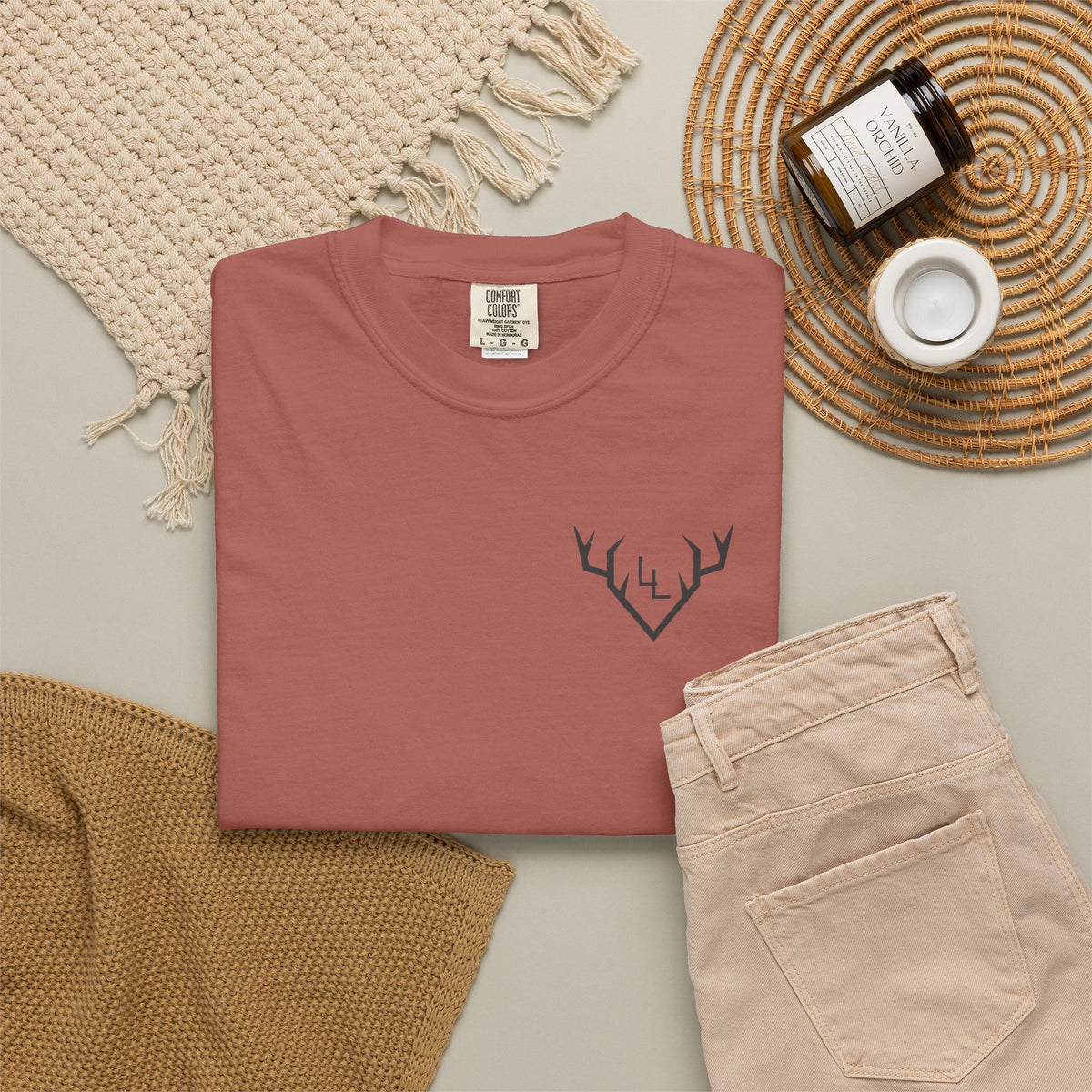 Vintage Mountain Deer Logo Tee