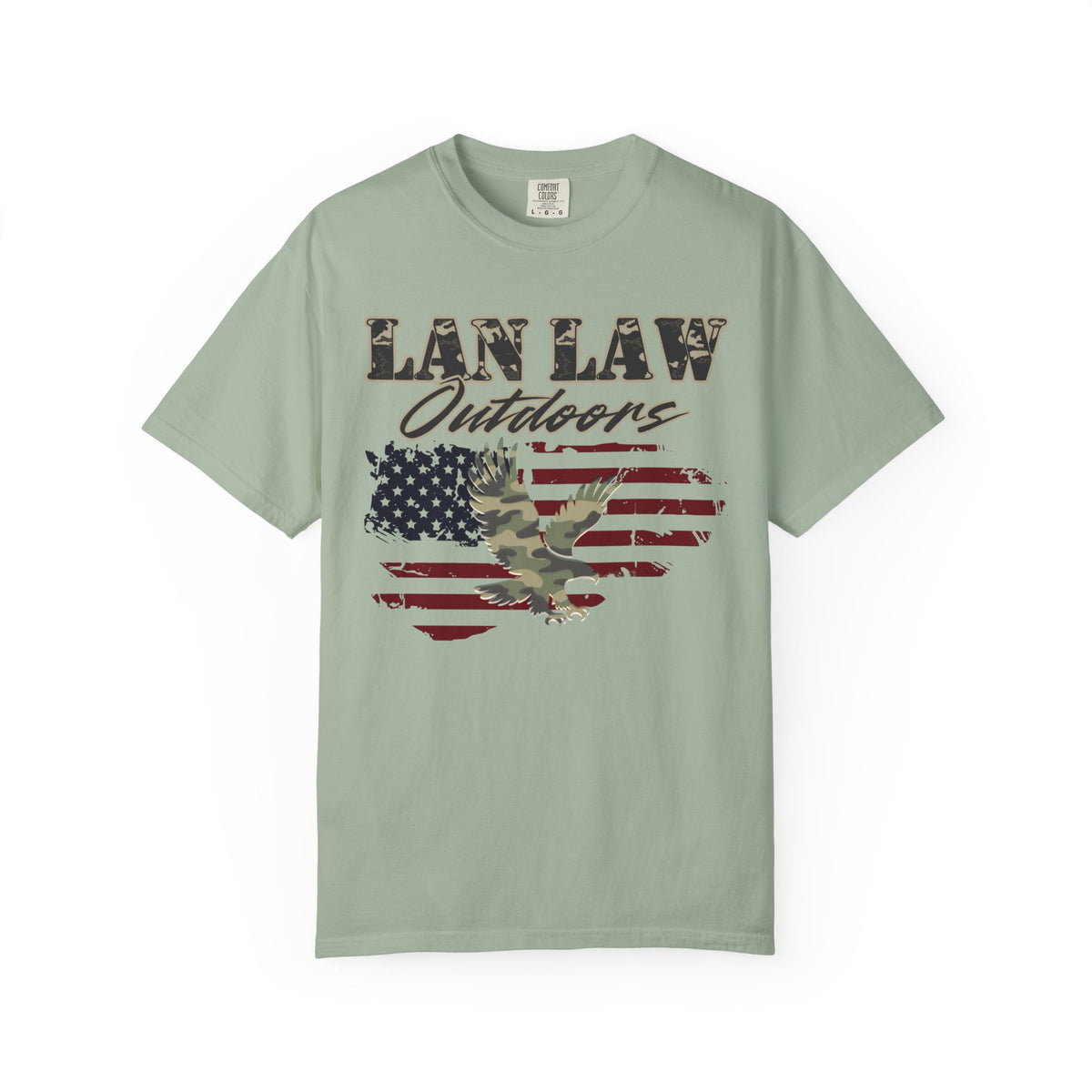 American Flag & Camo Eagle Tee