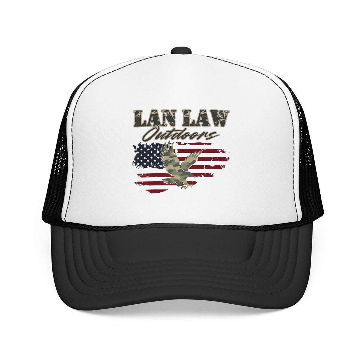 American Flag Eagle Trucker Hat